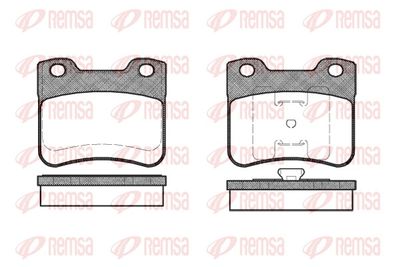 Brake Pad Set, disc brake REMSA 0247.10