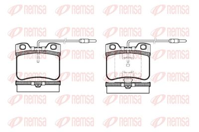 Brake Pad Set, disc brake REMSA 0247.14