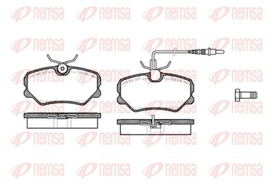 Brake Pad Set, disc brake REMSA 0262.02