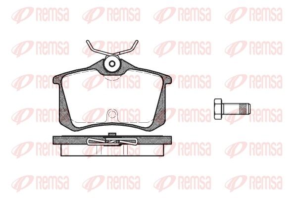 REMSA 0263.20 Brake Pad Set, disc brake