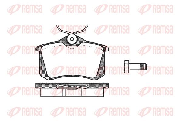 REMSA 0263.01 Brake Pad Set, disc brake