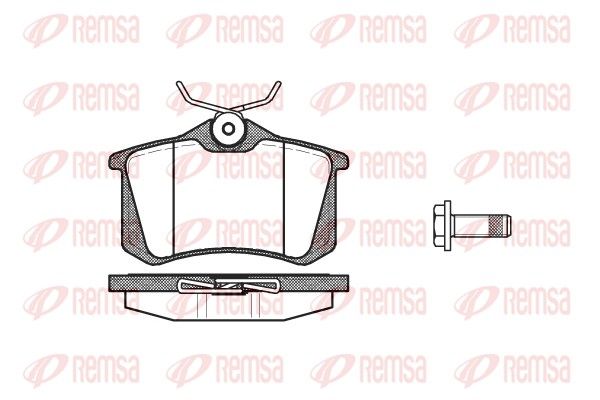 REMSA 0263.05 Brake Pad Set, disc brake
