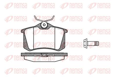 Brake Pad Set, disc brake REMSA 0263.05