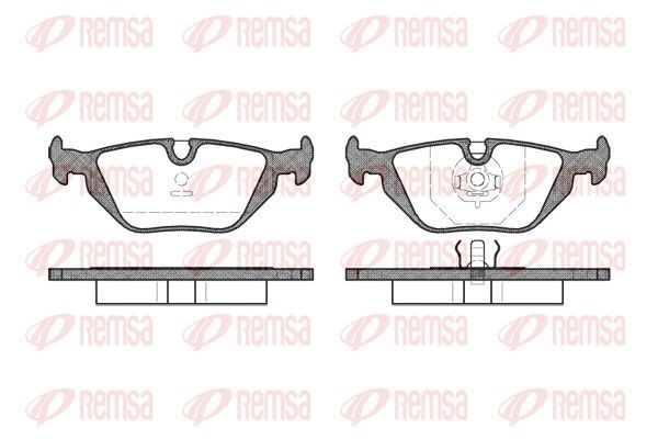 REMSA 0265.30 Brake Pad Set, disc brake