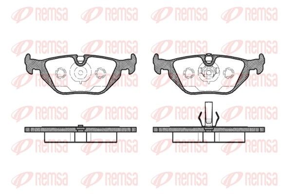 REMSA 0265.50 Brake Pad Set, disc brake