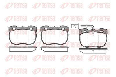 Brake Pad Set, disc brake REMSA 0267.11