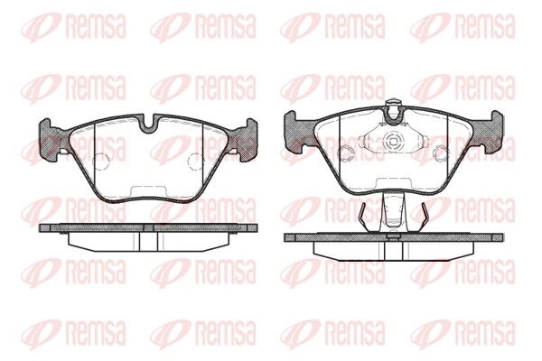 REMSA 0270.25 Brake Pad Set, disc brake