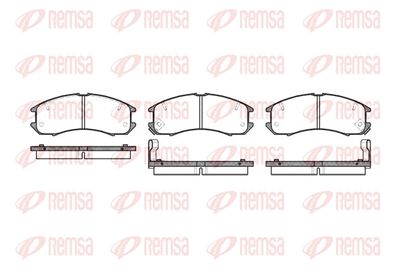 Brake Pad Set, disc brake REMSA 0273.02