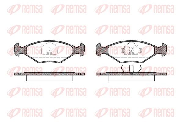 REMSA 0281.10 Brake Pad Set, disc brake