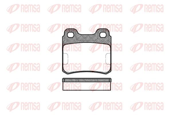 REMSA 0282.00 Brake Pad Set, disc brake