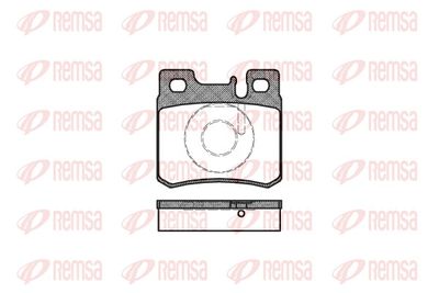 Brake Pad Set, disc brake REMSA 0282.20