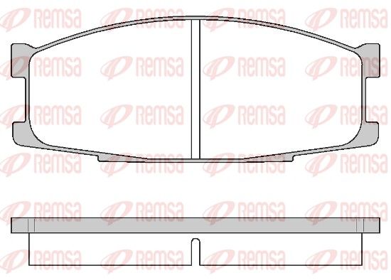 REMSA 0283.00 Brake Pad Set, disc brake