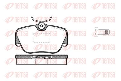 Brake Pad Set, disc brake REMSA 0284.00