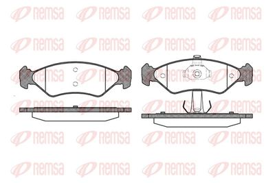 Brake Pad Set, disc brake REMSA 0285.30