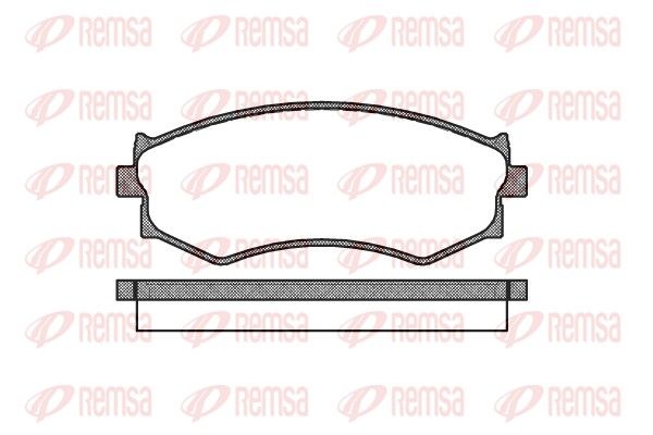 REMSA 0287.00 Brake Pad Set, disc brake