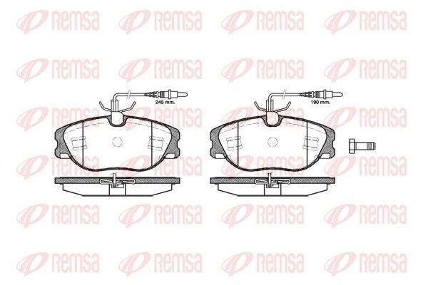 REMSA 0305.44 Brake Pad Set, disc brake