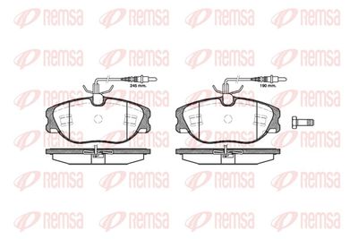 Brake Pad Set, disc brake REMSA 0305.44