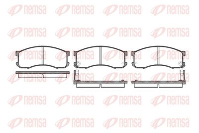 Brake Pad Set, disc brake REMSA 0313.02