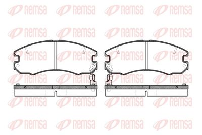 Brake Pad Set, disc brake REMSA 0316.04