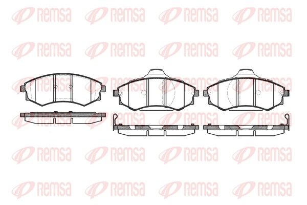 REMSA 0318.92 Brake Pad Set, disc brake