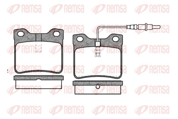 REMSA 0321.22 Brake Pad Set, disc brake