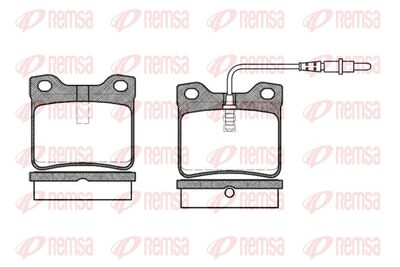 Brake Pad Set, disc brake REMSA 0321.02