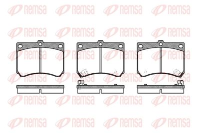 Brake Pad Set, disc brake REMSA 0333.02