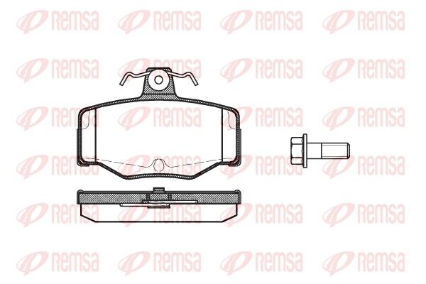 REMSA 0343.00 Brake Pad Set, disc brake