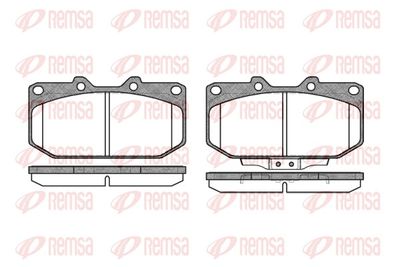 Brake Pad Set, disc brake REMSA 0348.02