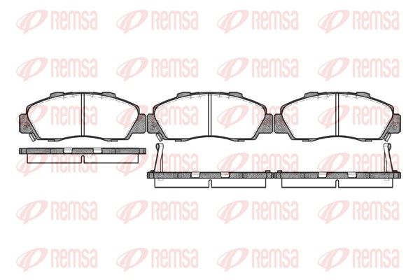 REMSA 0351.02 Brake Pad Set, disc brake