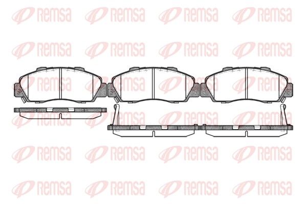 REMSA 0351.32 Brake Pad Set, disc brake