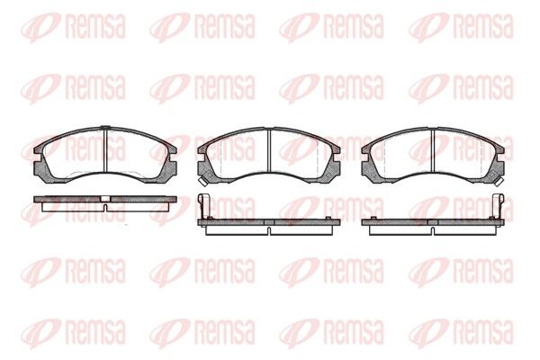 REMSA 0354.02 Brake Pad Set, disc brake