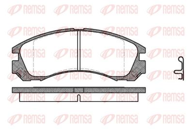 Brake Pad Set, disc brake REMSA 0354.22