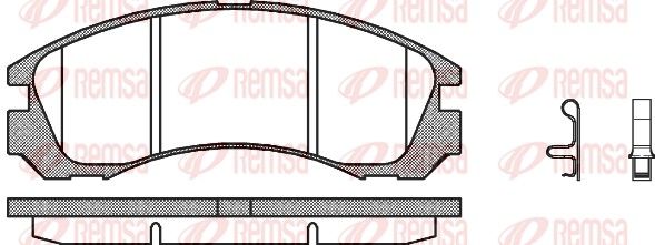 REMSA 0354.32 Brake Pad Set, disc brake