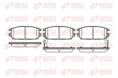 Brake Pad Set, disc brake REMSA 0356.12