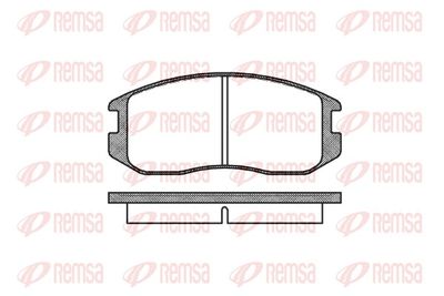 Brake Pad Set, disc brake REMSA 0357.00