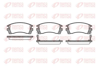 Brake Pad Set, disc brake REMSA 0363.02