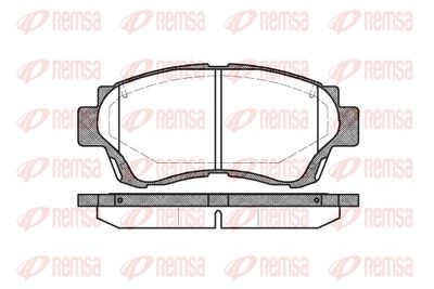 Brake Pad Set, disc brake REMSA 0370.00