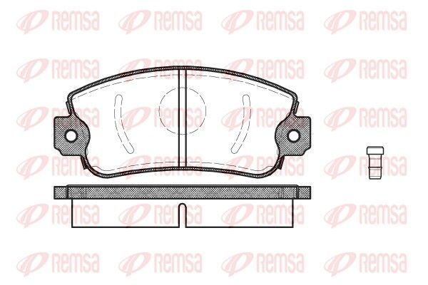 REMSA 0372.02 Brake Pad Set, disc brake