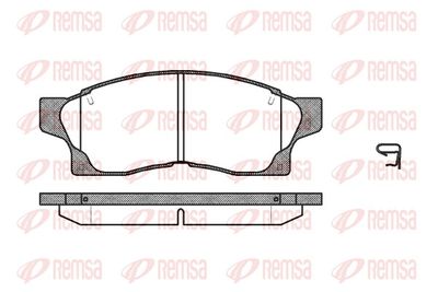 Brake Pad Set, disc brake REMSA 0377.00