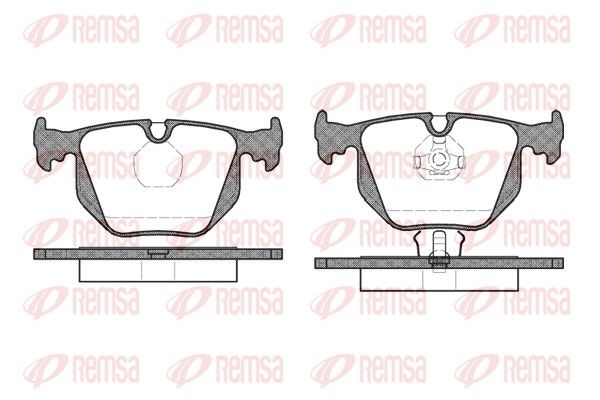 REMSA 0381.00 Brake Pad Set, disc brake