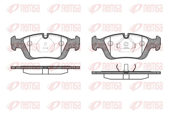 REMSA 0384.00 Brake Pad Set, disc brake