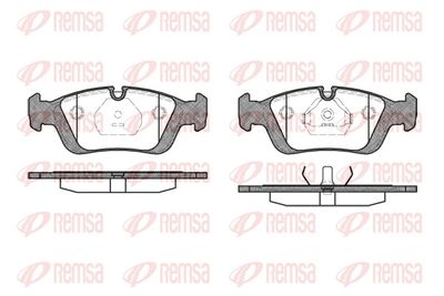 Brake Pad Set, disc brake REMSA 0384.00