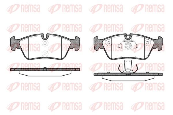 REMSA 0384.40 Brake Pad Set, disc brake