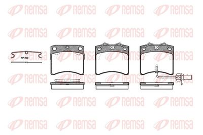 Brake Pad Set, disc brake REMSA 0385.11