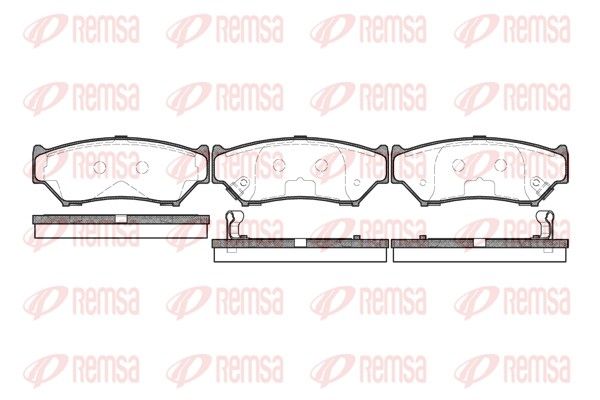 REMSA 0389.12 Brake Pad Set, disc brake