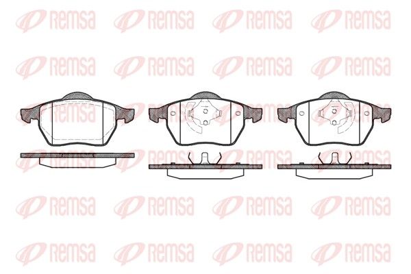 REMSA 0390.01 Brake Pad Set, disc brake