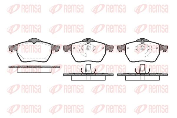 REMSA 0390.10 Brake Pad Set, disc brake