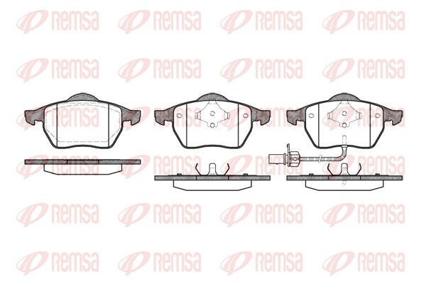 REMSA 0390.11 Brake Pad Set, disc brake