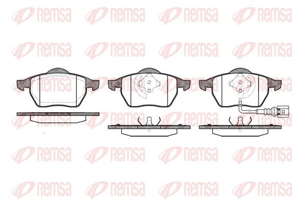 REMSA 0390.41 Brake Pad Set, disc brake